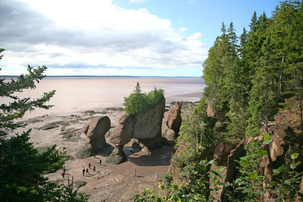 Bay of Fundy in New Brunswick, Canada